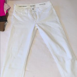 DL1961 “Emma power legging” white skinny jeans